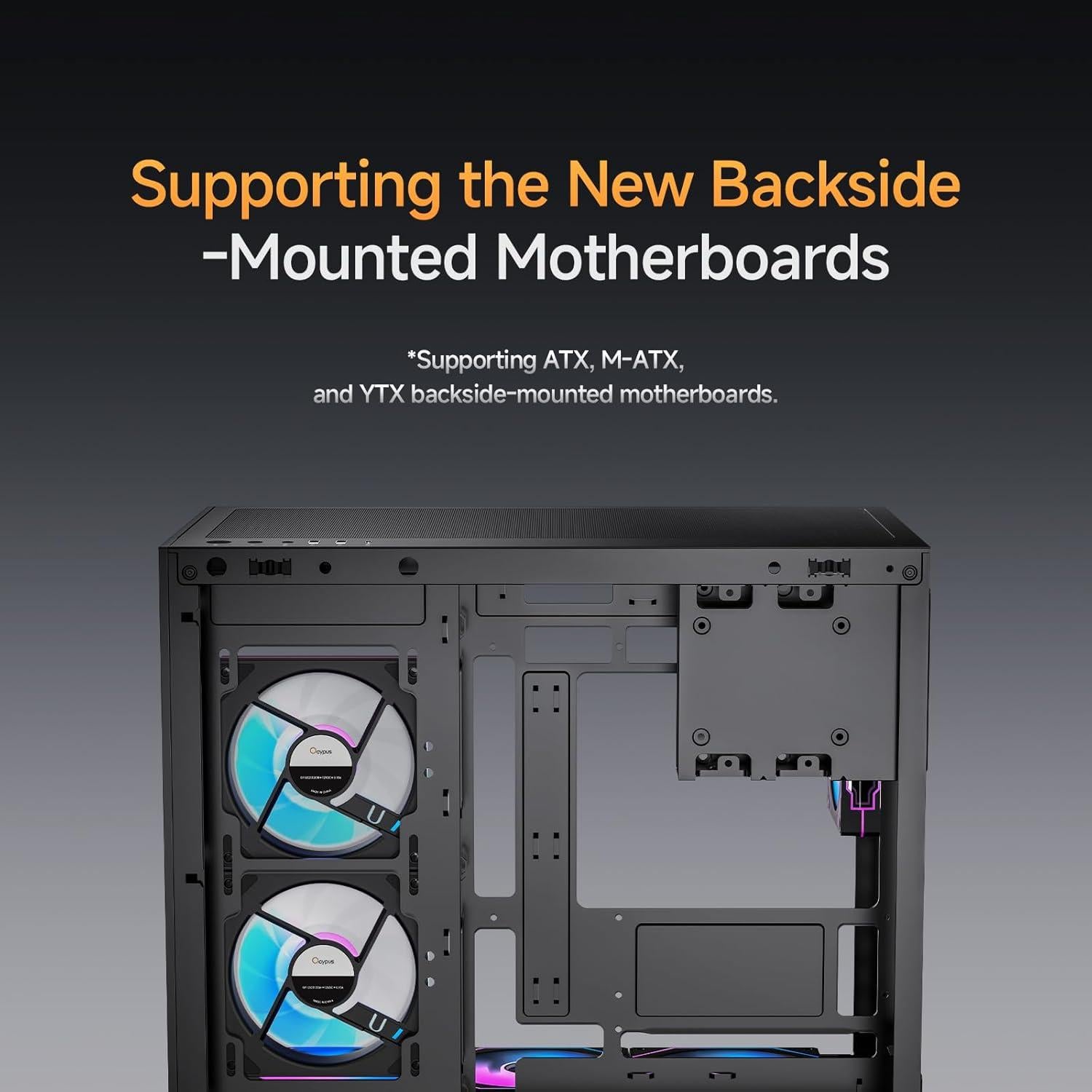 Caja de Computadora Iota C70 Ocypus ARGB Negra con 6 Ventiladores