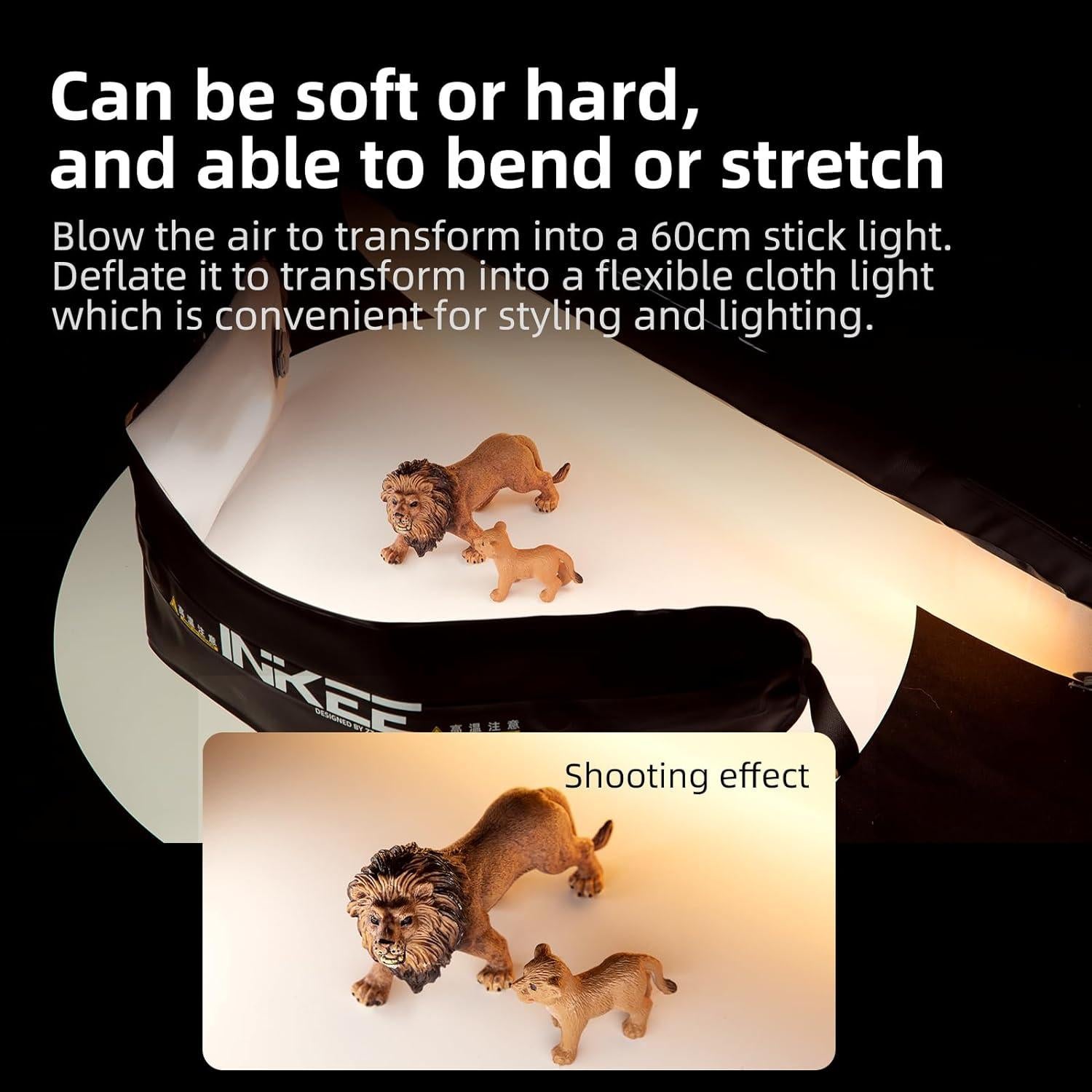 Luz LED Inflable Bi-Color INKEE GC12 12W 2700K-6500K