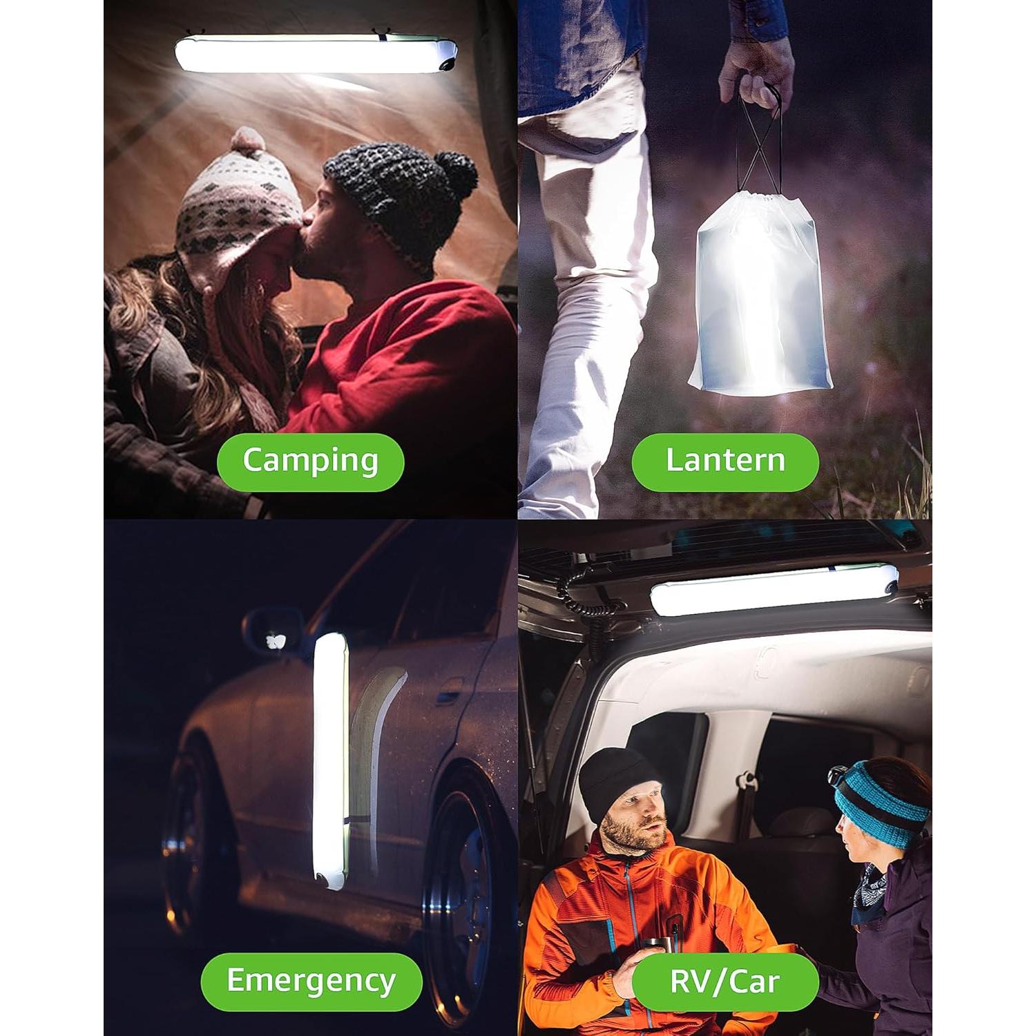 Lámpara Inflable Solar BILTRTE S60, 3 Modos, IP66, 2000mAh