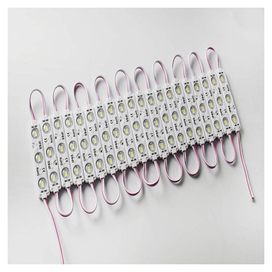 Módulo LED 20pcs 5730 SMD Blanco IP65 3-LED 19.2W