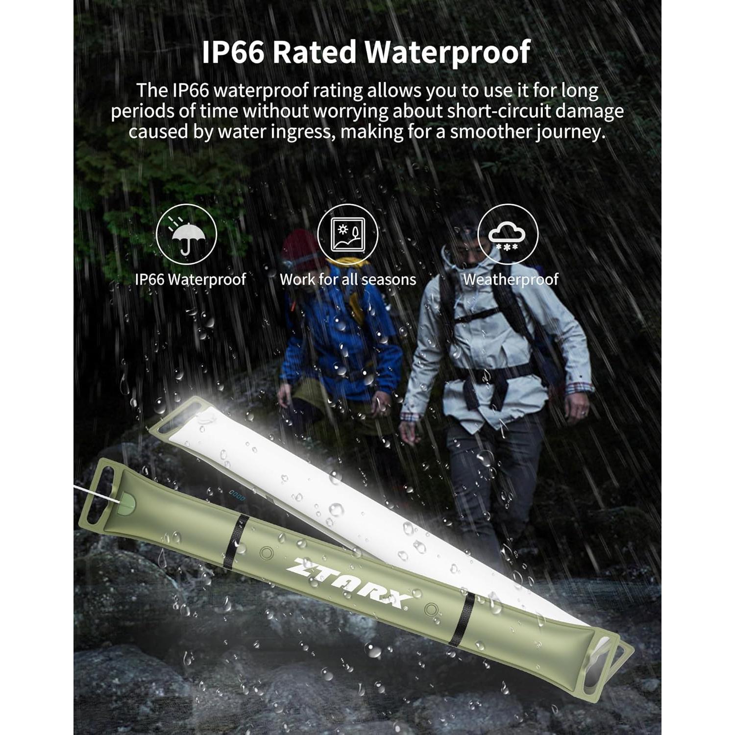 Linterna LED Inflable Ztarx T90 Blanca Impermeable Camping