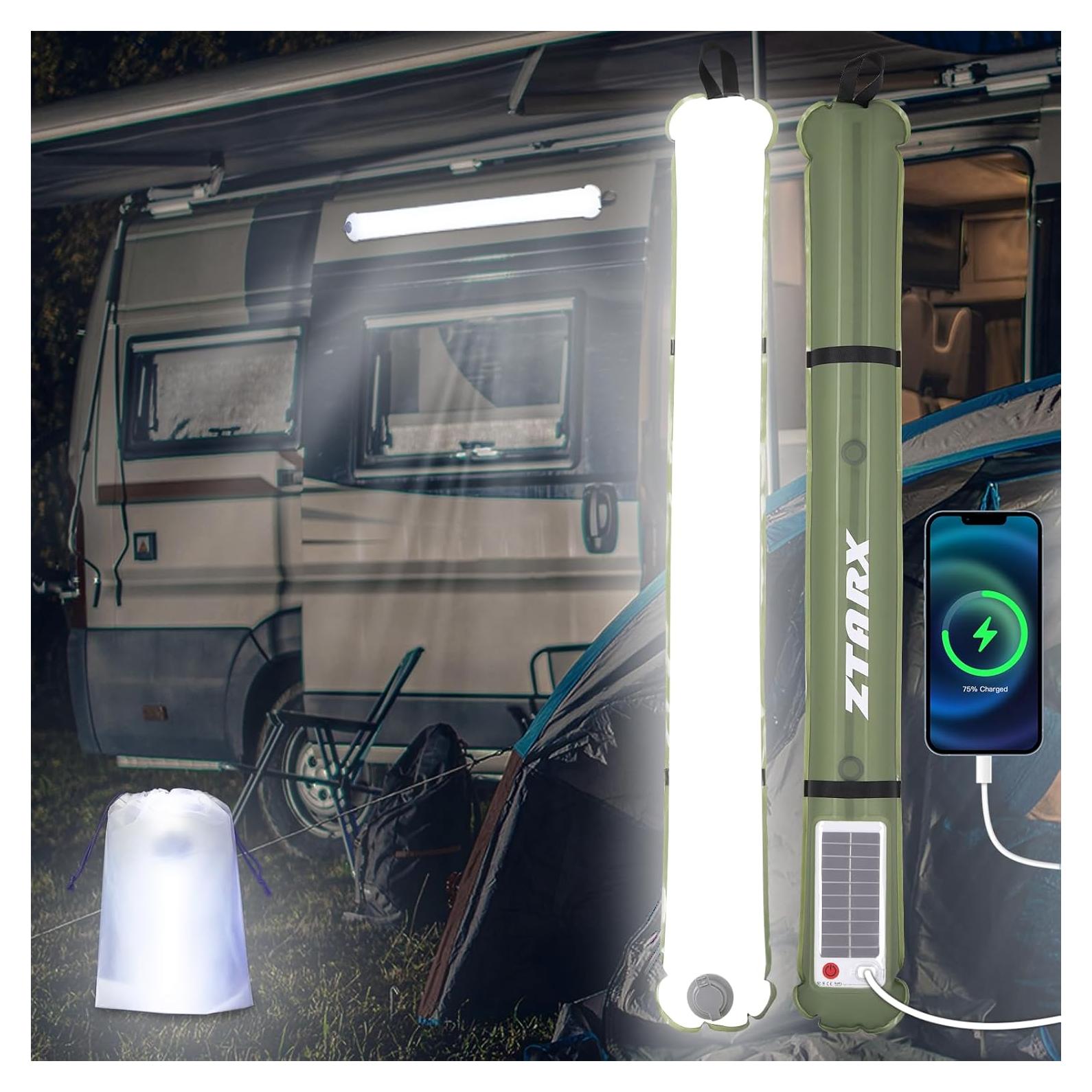 Luz de Camping Inflable Solar Qoolife 85cm IP66 4000mAh