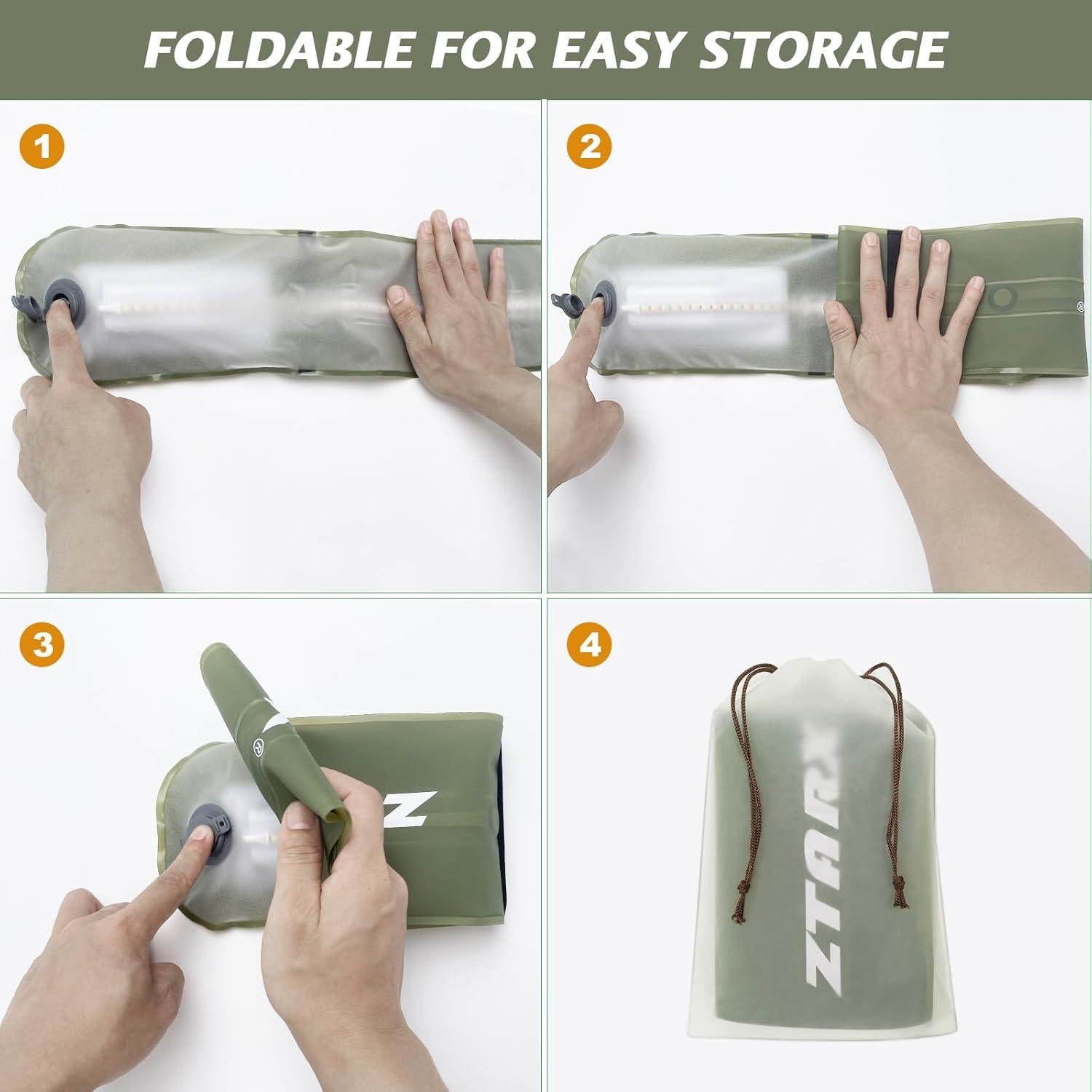 Luz de Camping Inflable Solar Qoolife 85cm IP66 4000mAh