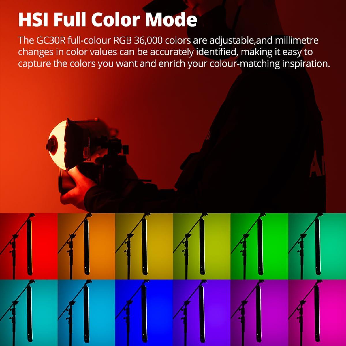 Luz LED Inflable Ambitful GC30R 30W RGB 90cm Portátil