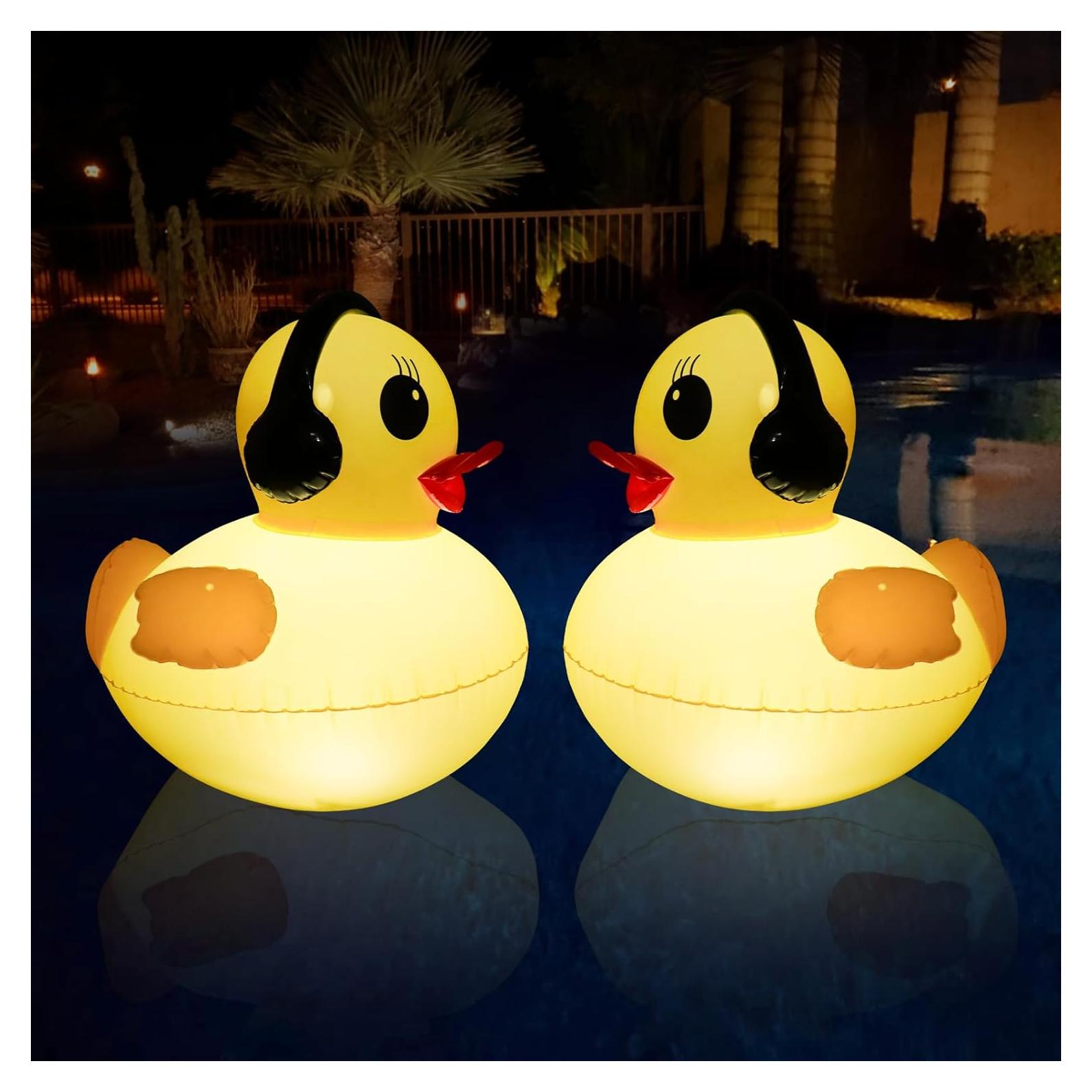 Luces Flotantes de Piscina Solar DeeprBetter 2 Pcs 39 cm