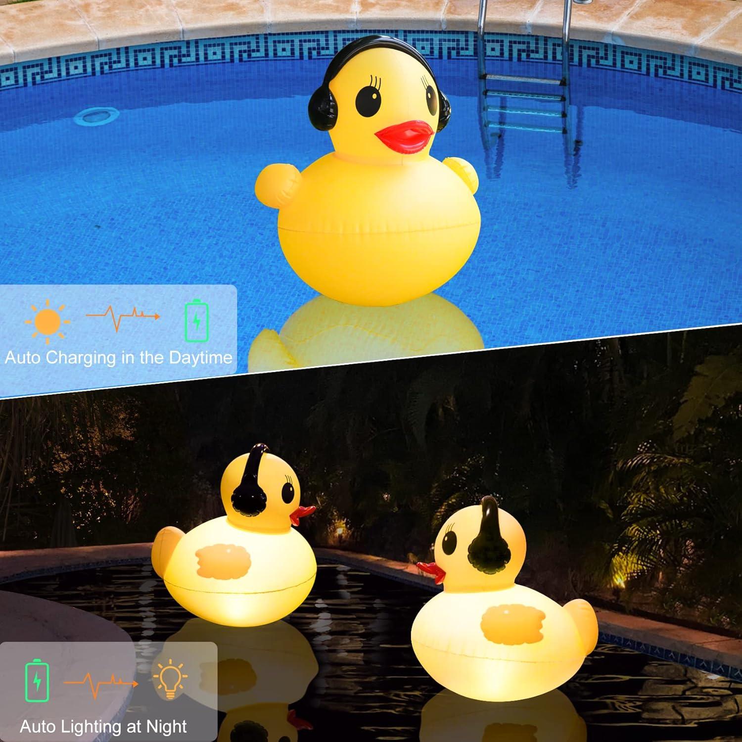 Luces Flotantes de Piscina Solar DeeprBetter 2 Pcs 39 cm