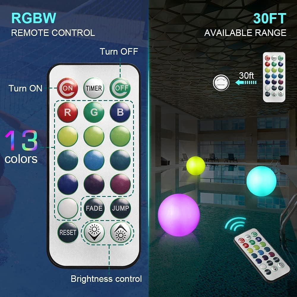 Pelotas de Playa LED Icnice 16'' Inflables Multicolor 2pcs