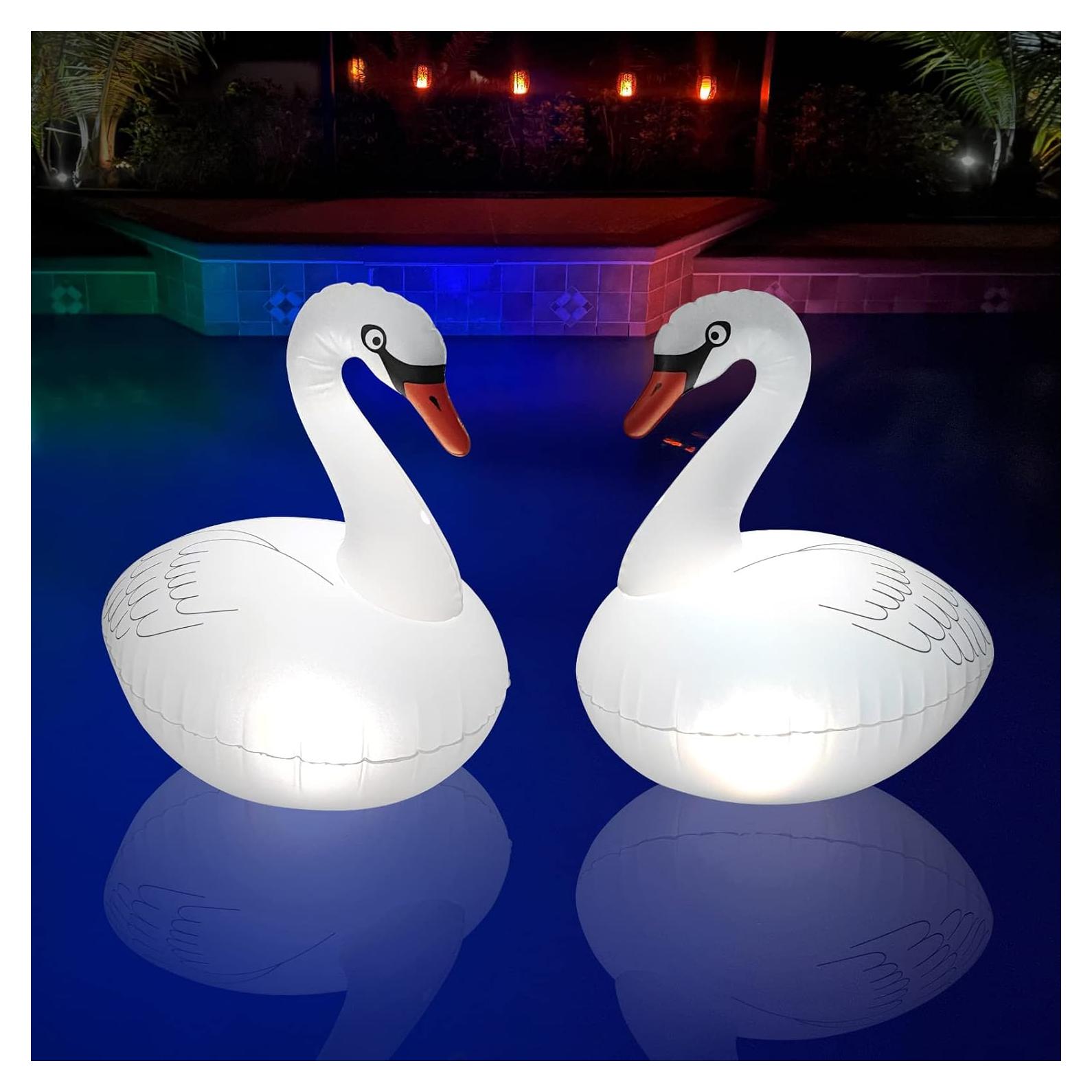 Luces de piscina flotantes Goallim 2 Unidades LED Solar IP68
