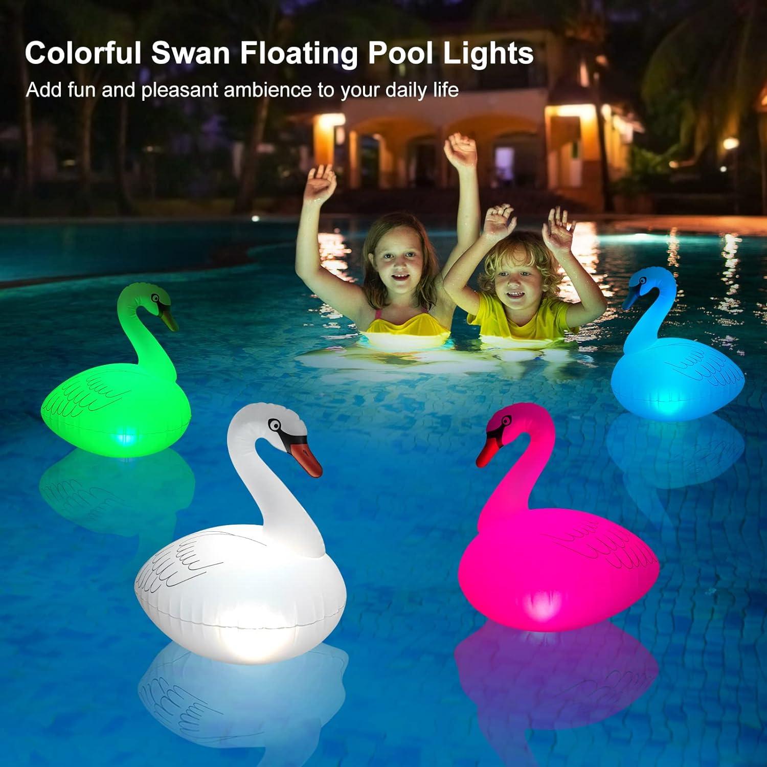 Luces de piscina flotantes Goallim 2 Unidades LED Solar IP68