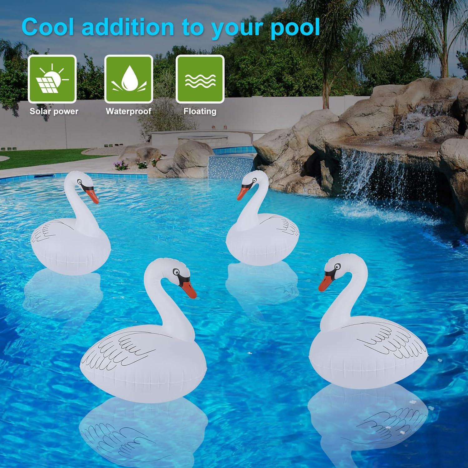 Luces de piscina flotantes Goallim 2 Unidades LED Solar IP68
