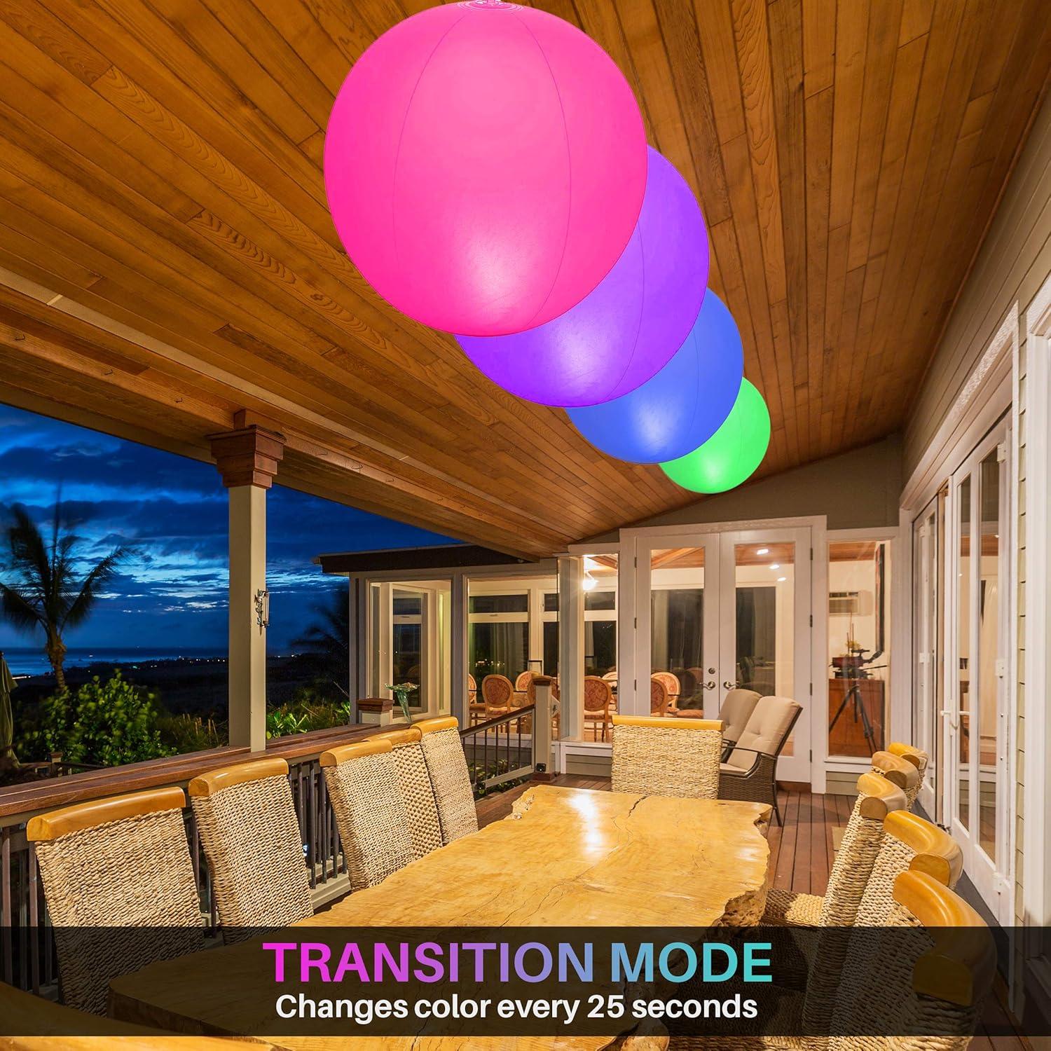 Luces Flotantes Solares HAPIKAY - Paquete de 2 Bolas 35.56 cm