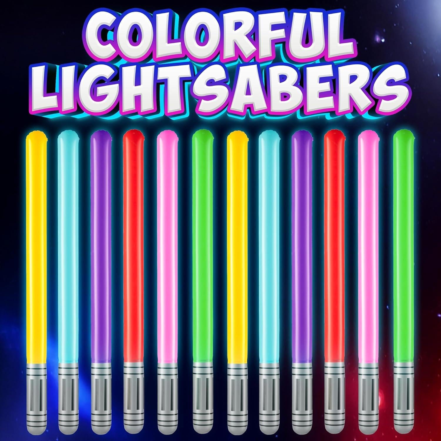 Sables de Luz Inflables Bedwina - Paquete de 12, 89 cm