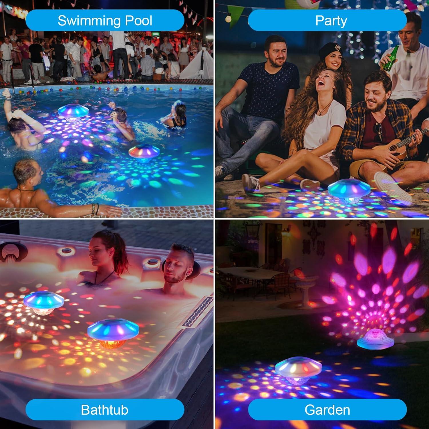 Luces de piscina flotantes TEPENAR recargables IP68 13cm