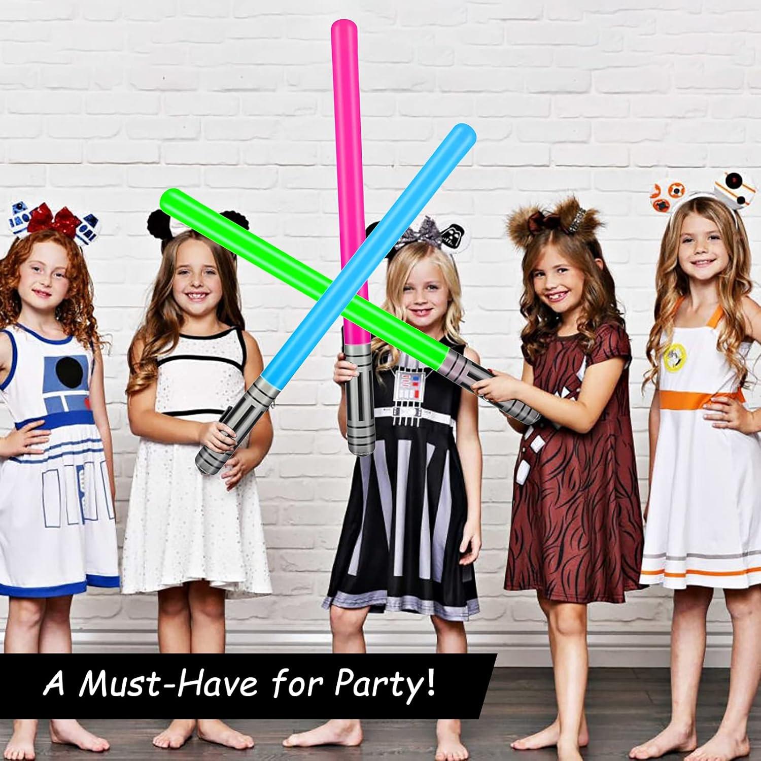 Set 12 Espadas Inflables de Luz PHOGARY 100 cm 6 Colores