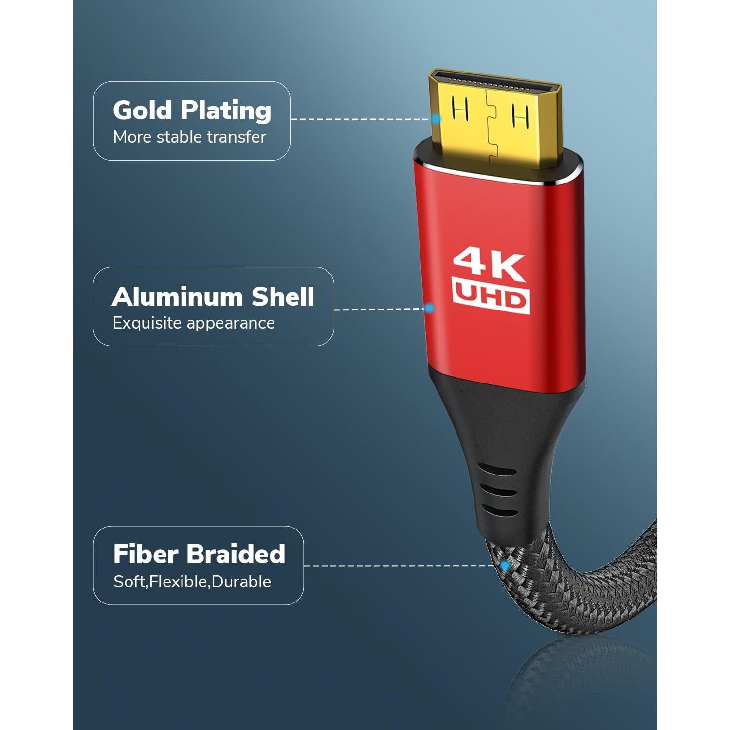 Cable USB C a Mini HDMI KELink 91.44 cm 4K 60Hz