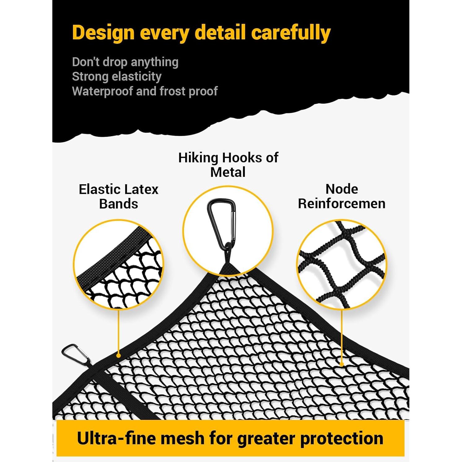 Red de Carga AUTOWN HECN42-S1 2,54 cm con 8 Mosquetones