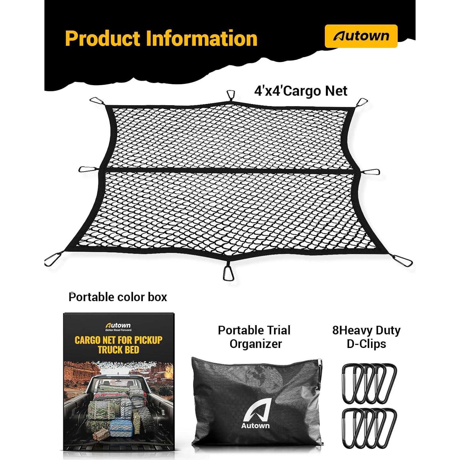 Red de Carga AUTOWN HECN42-S1 2,54 cm con 8 Mosquetones