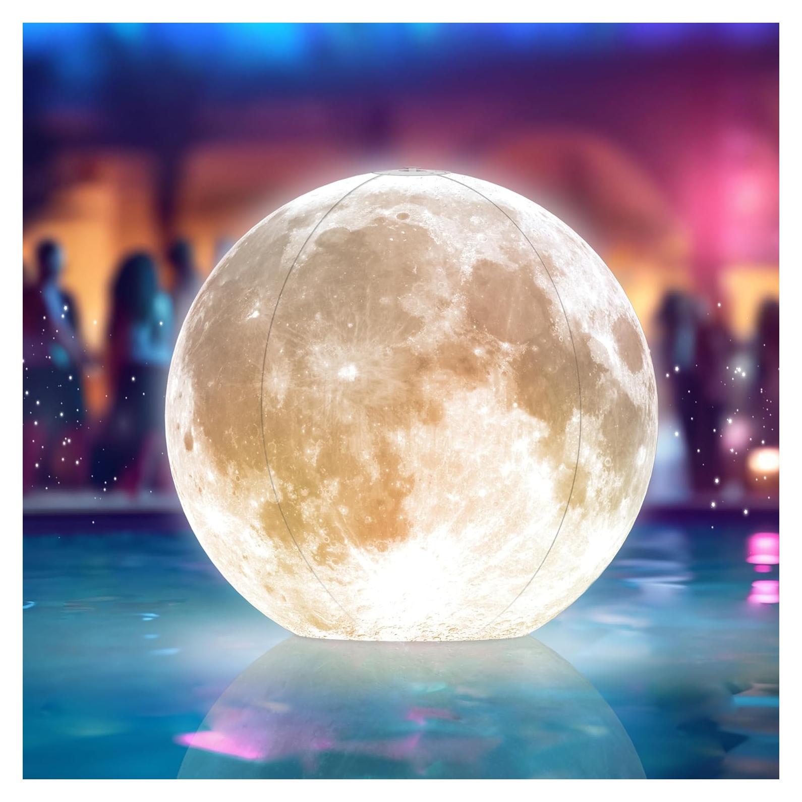 Luces Flotantes de Luna TIALLY - LED Solar 35.56 cm - 1 Paquete