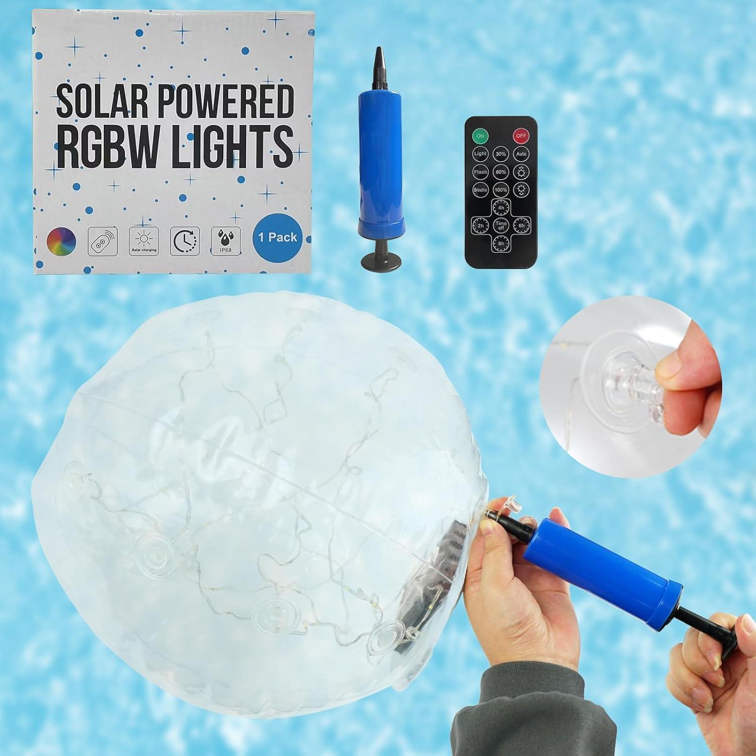 Luces Flotantes Solares LED Sunlisky 36.83cm 2 Pcs Cálido