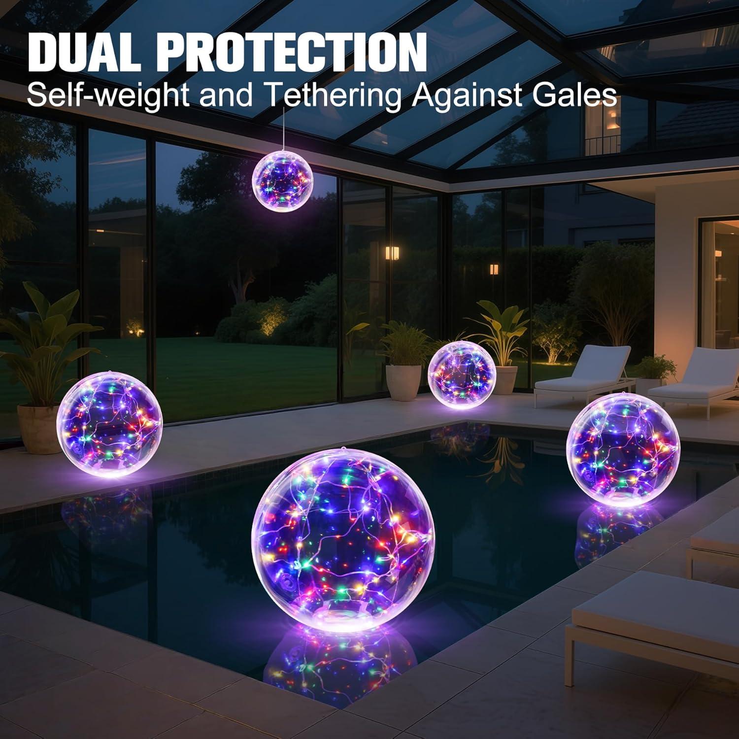 Luces Flotantes Solares para Piscina Niceput 35 cm IP68