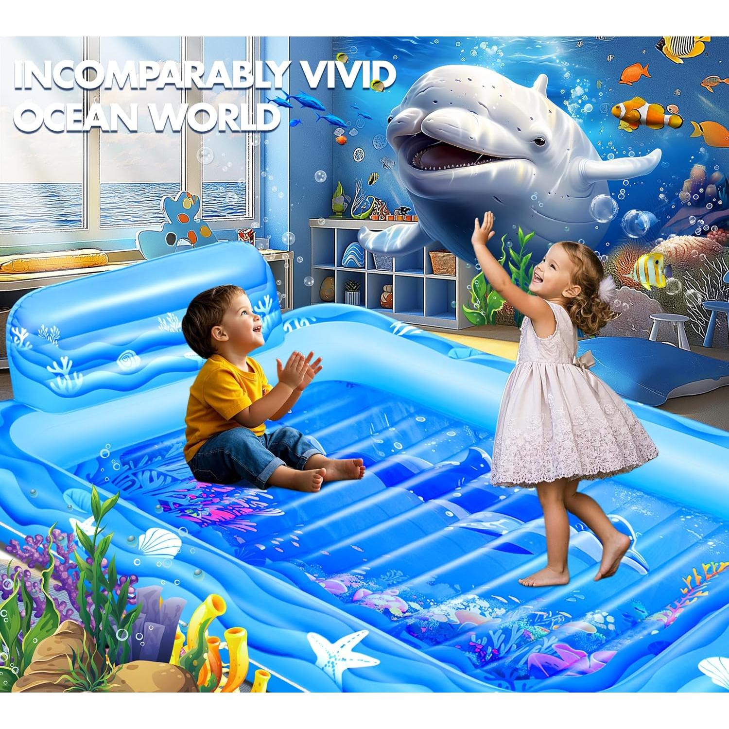 Piscina Inflable Sinbyuer para Bronceado 205x152 cm Azul Claro