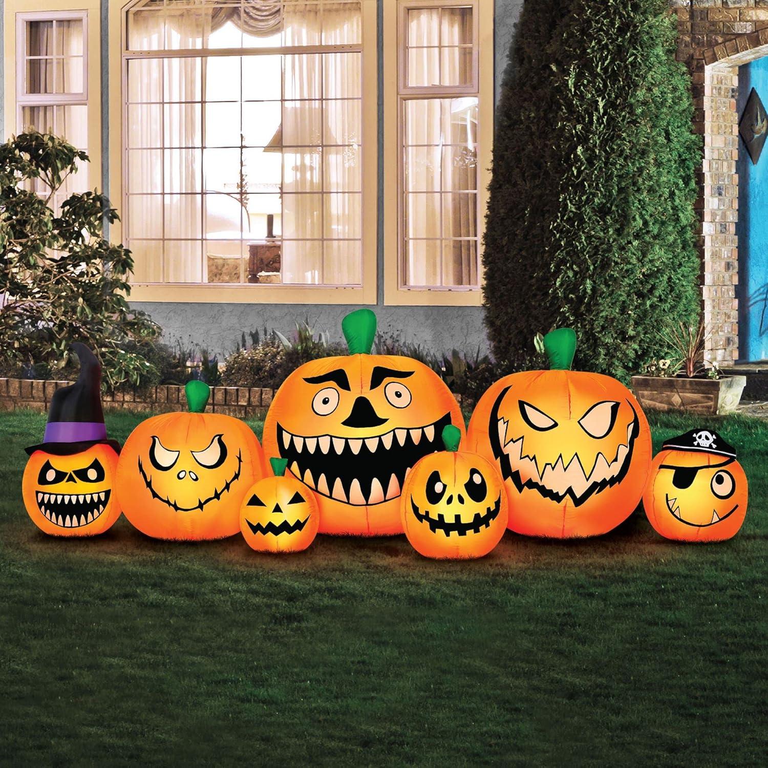 Calabaza Inflable 2.59m Novelty Lights para Jardín Halloween