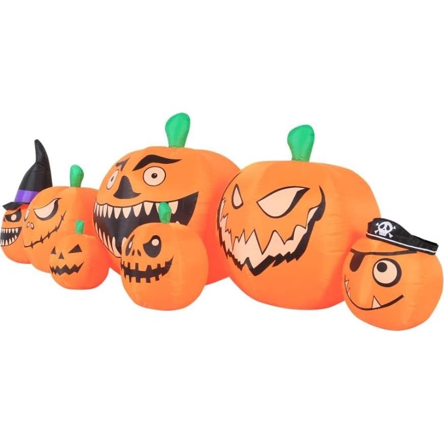 Calabaza Inflable 2.59m Novelty Lights para Jardín Halloween