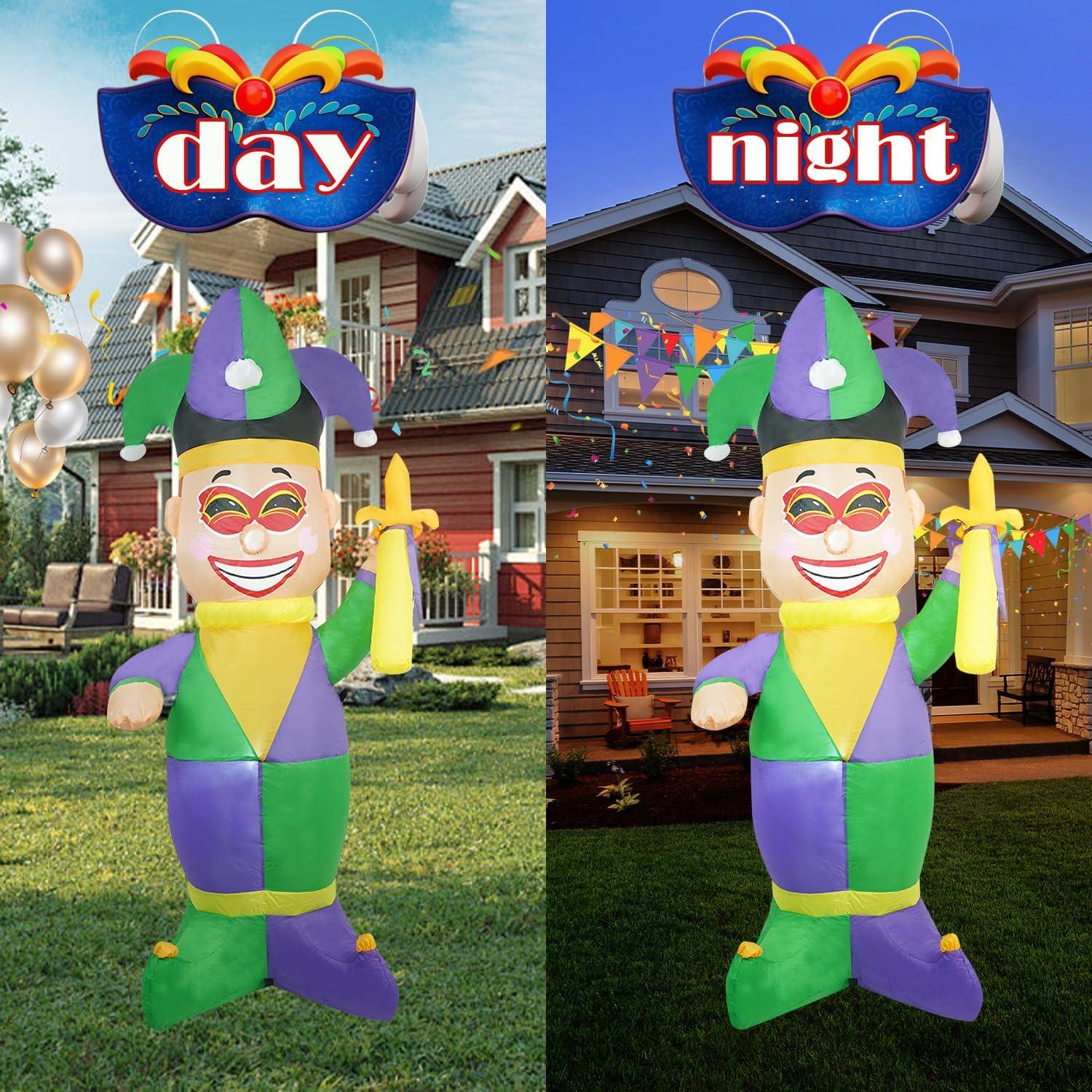 Decoración Inflable de Payaso 1.5m InfleasJoiy con LED