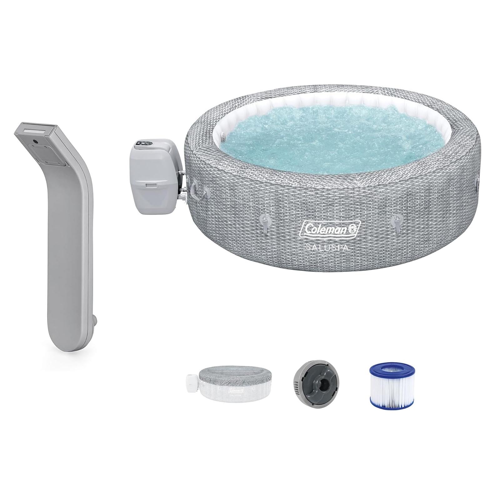 Cascada LED SaluSpa + Jacuzzi Inflable Sicily 7 Personas