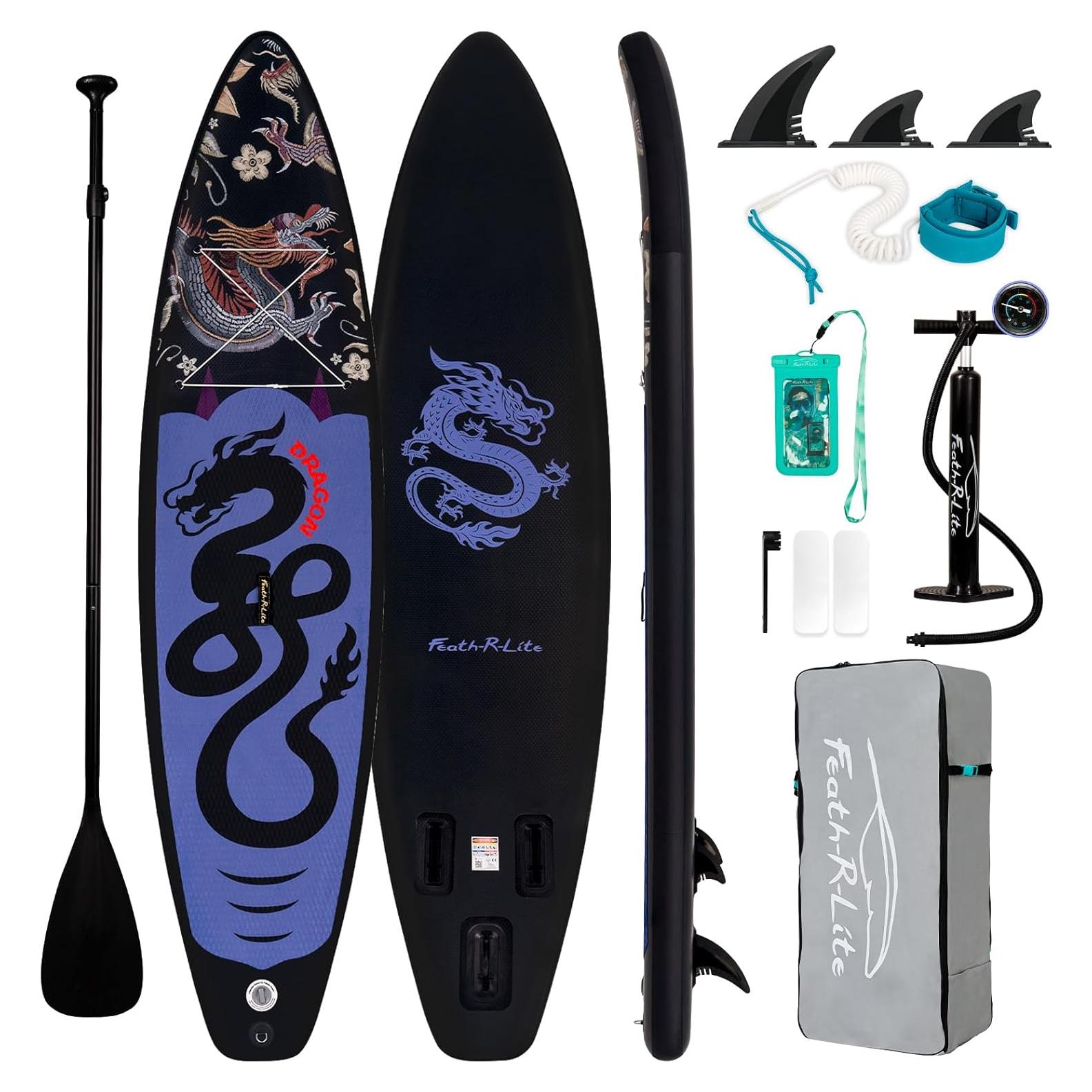 Tabla de Paddle Inflable FunWater 3.2m Dragón Negro para Todos