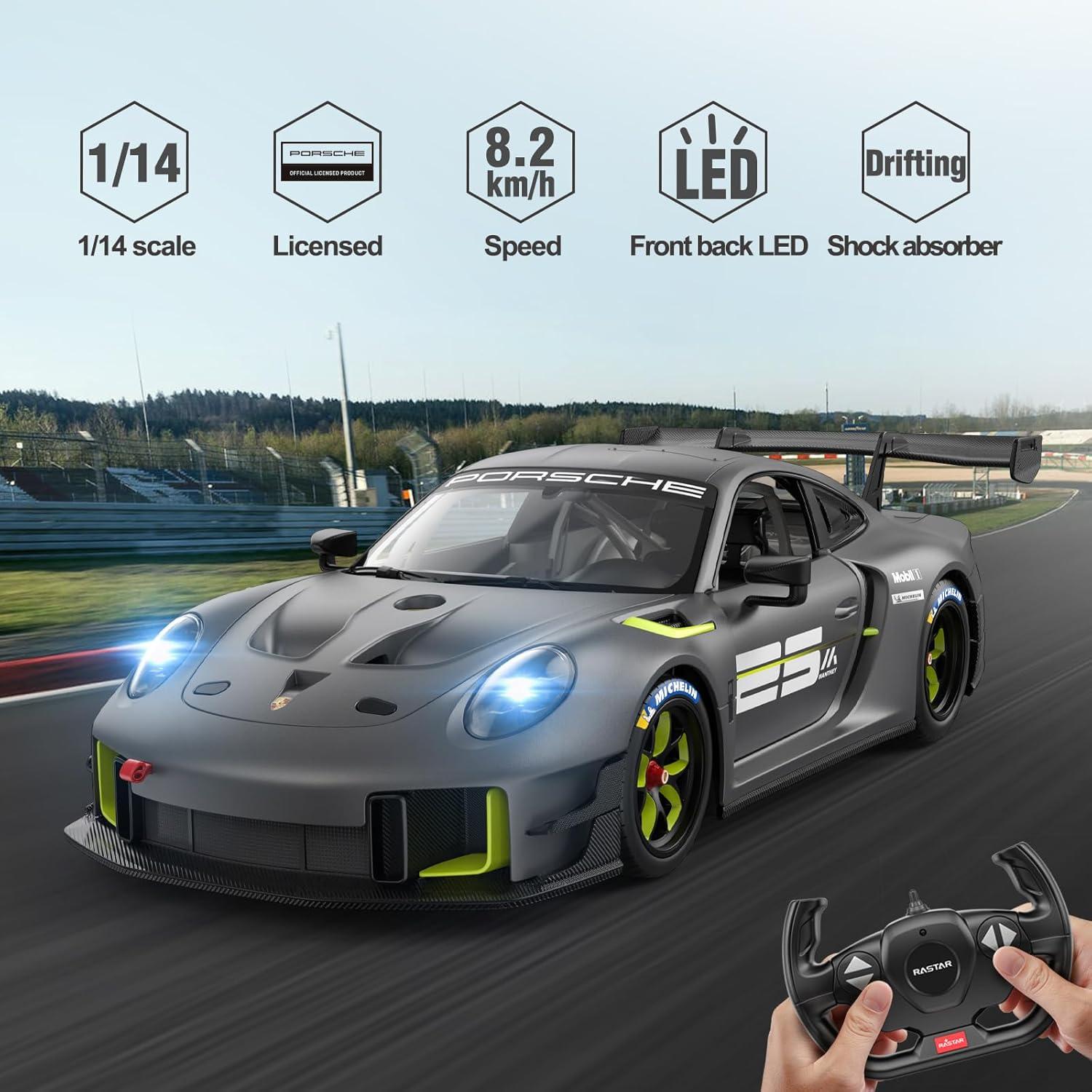 Coche RC Rastar Porsche 911 GT2 RS 1/14 Control Remoto
