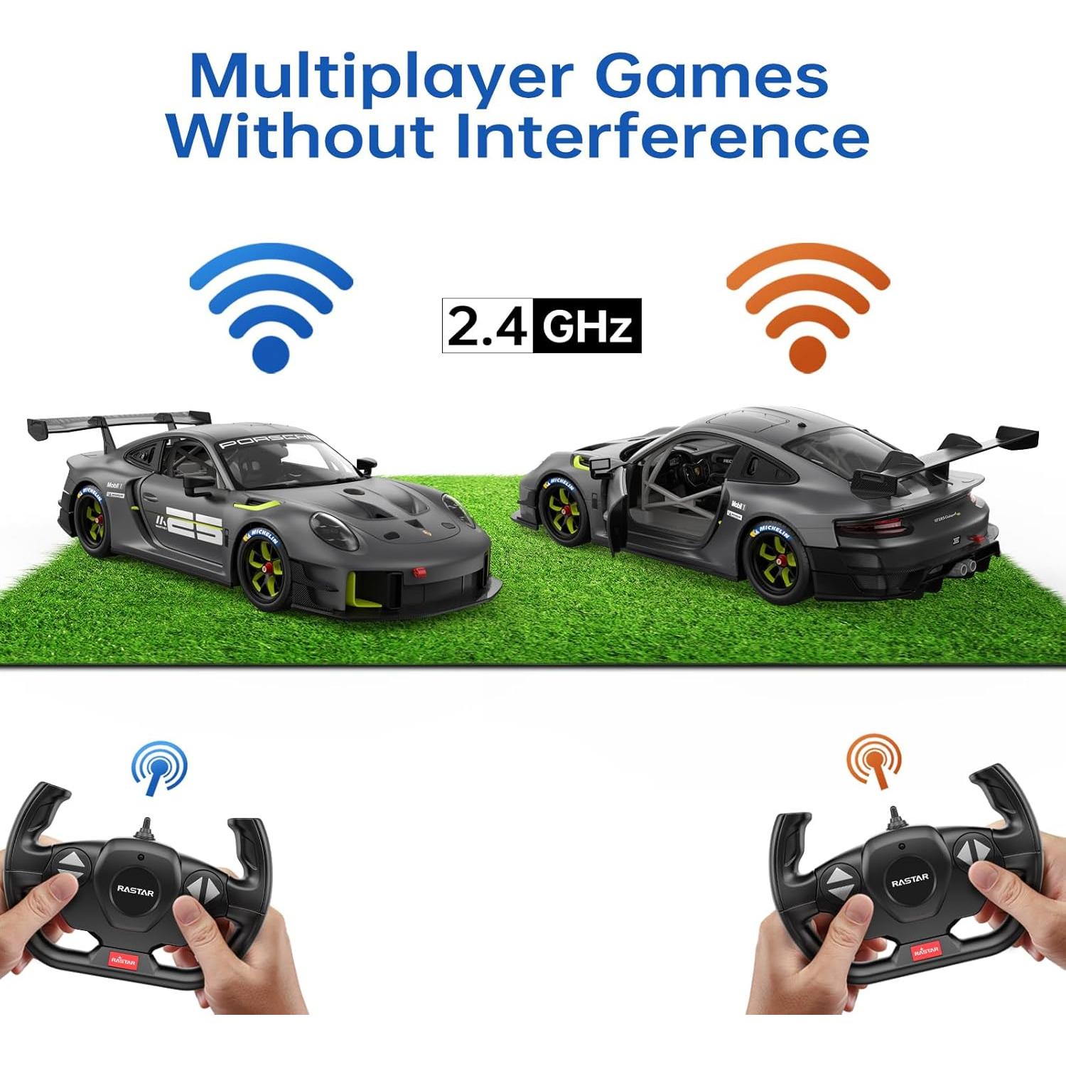 Coche RC Rastar Porsche 911 GT2 RS 1/14 Control Remoto