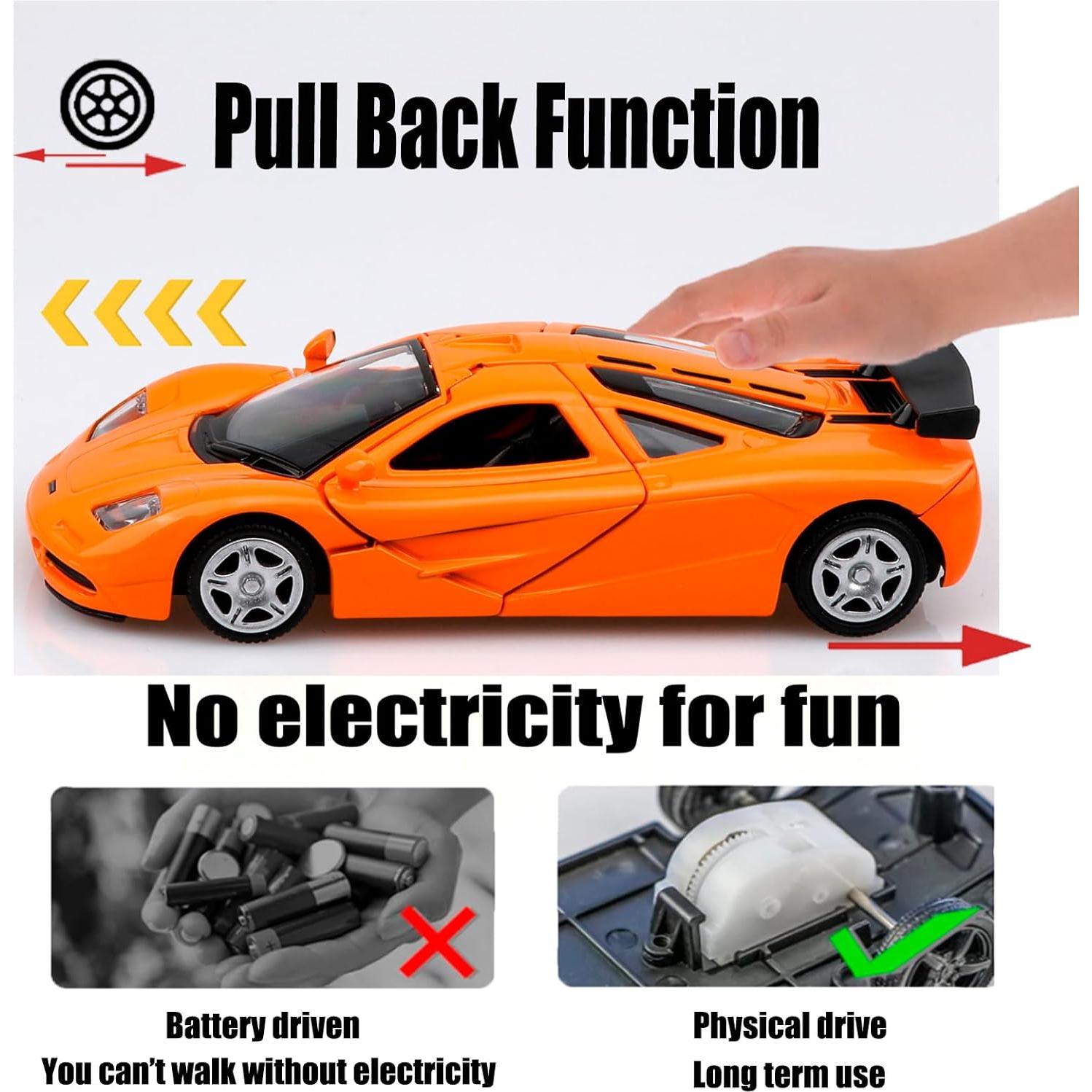 Coche de Juguete Mclaren TOKAXI Escala 1/36 Naranja