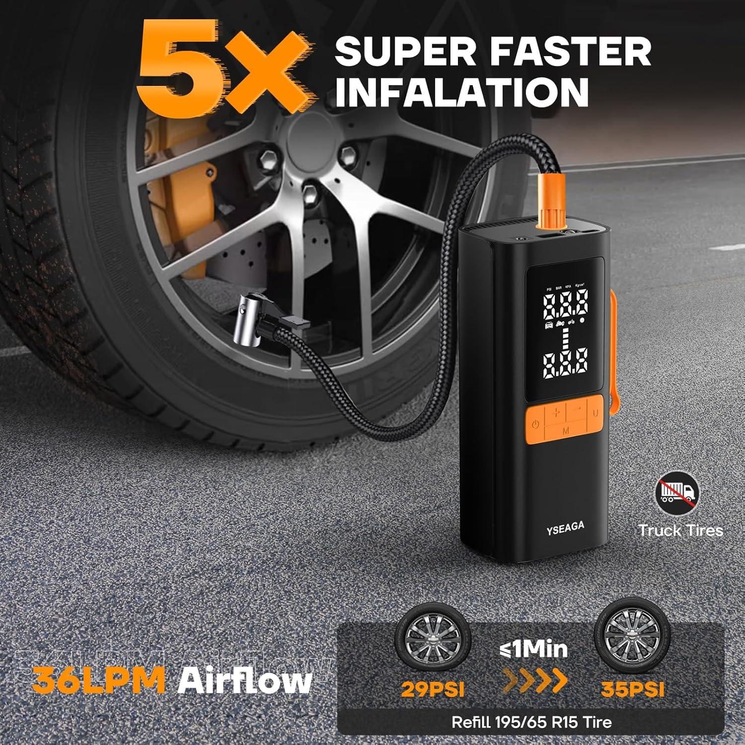 Compresor de Aire Portátil YSEAGA MU-002 150PSI 35LPM