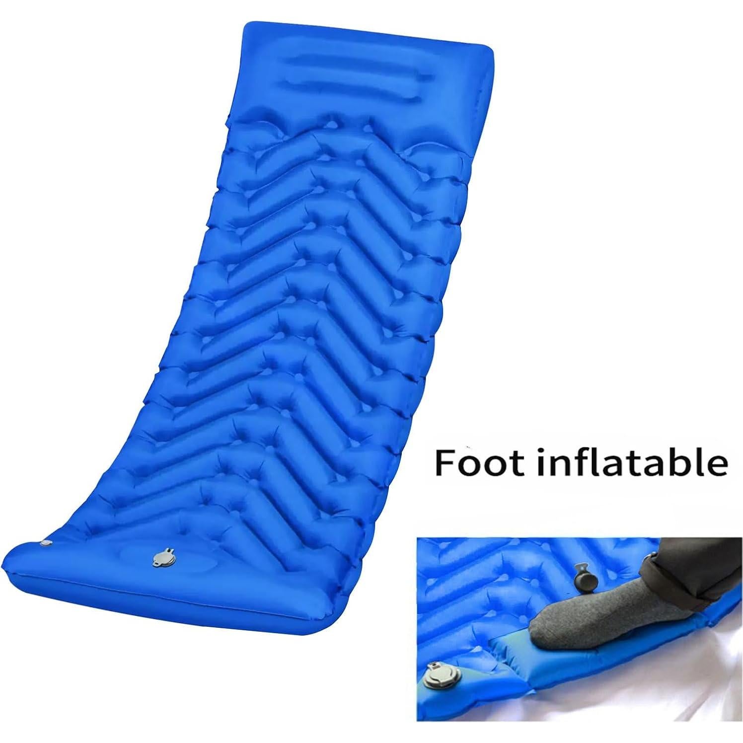 Colchón Inflable Camping SNBBGT XLQD003 190x60cm con Bomba