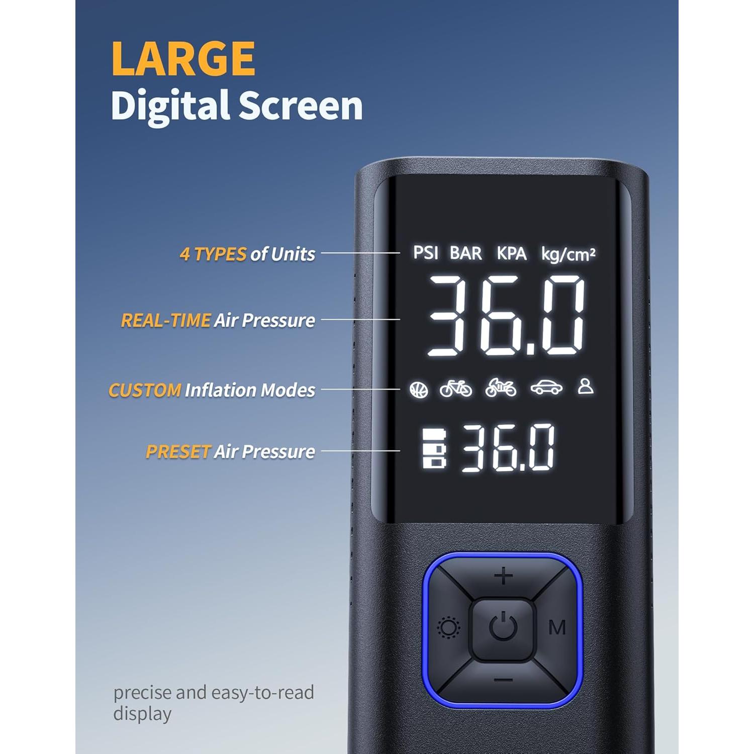 Compresor de Aire Portátil Powools ATJ-6988 150PSI Sin Cable