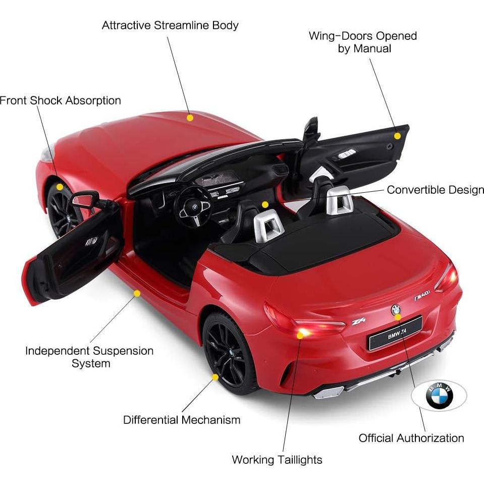 Coche RC Rastar BMW Z4 Roadster 1/14 Rojo Control Remoto