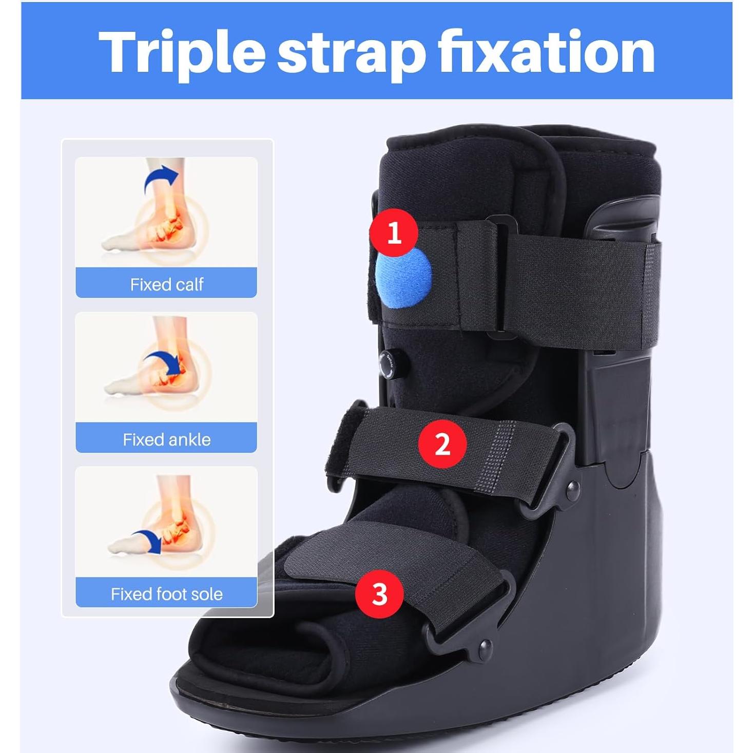 Botín Inflable Orthopédico Veanvoky para Tobillo Torcido Grande