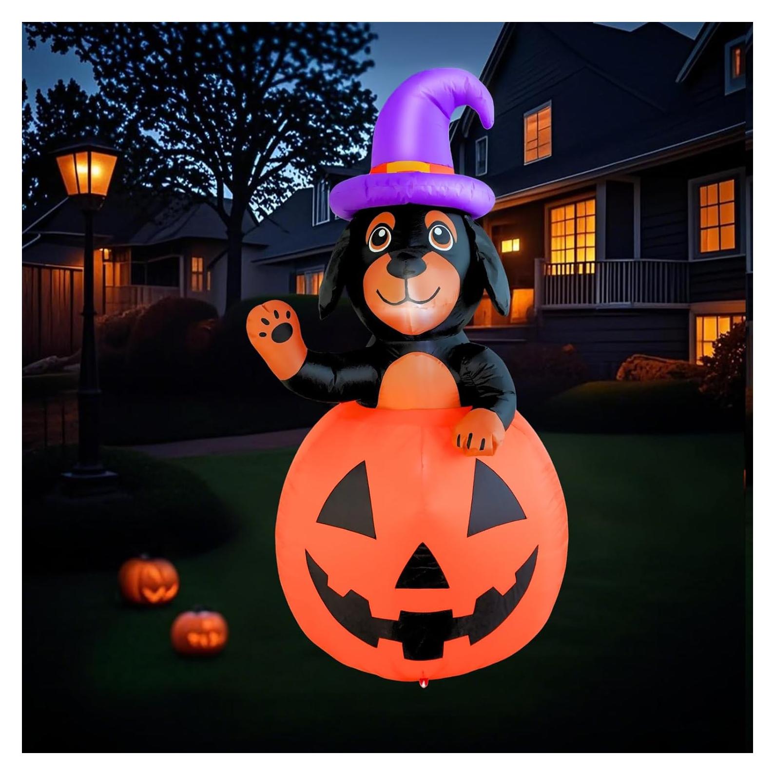 Decoración Inflable Halloween PTS Perro Salchicha 1.05kg