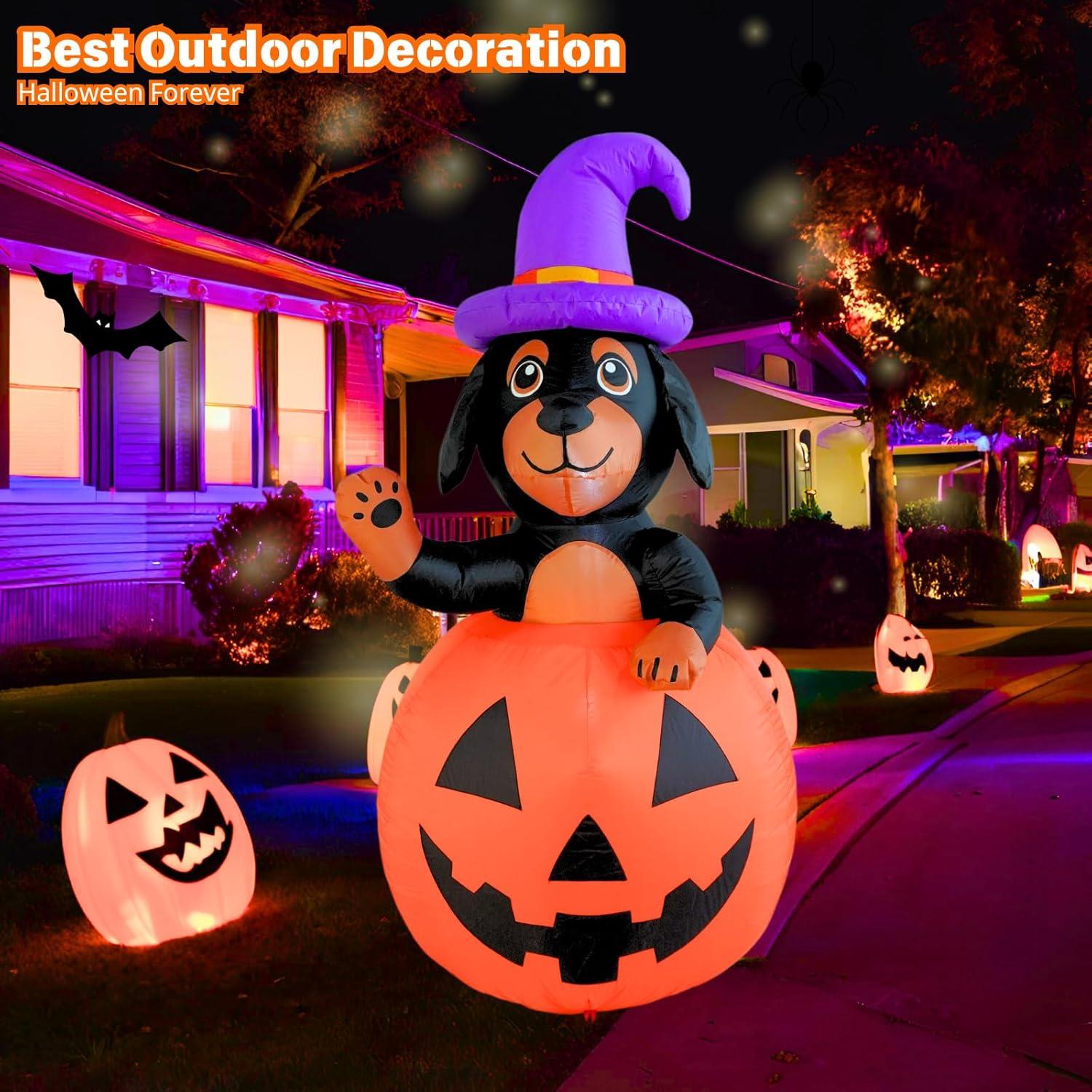 Decoración Inflable Halloween PTS Perro Salchicha 1.05kg