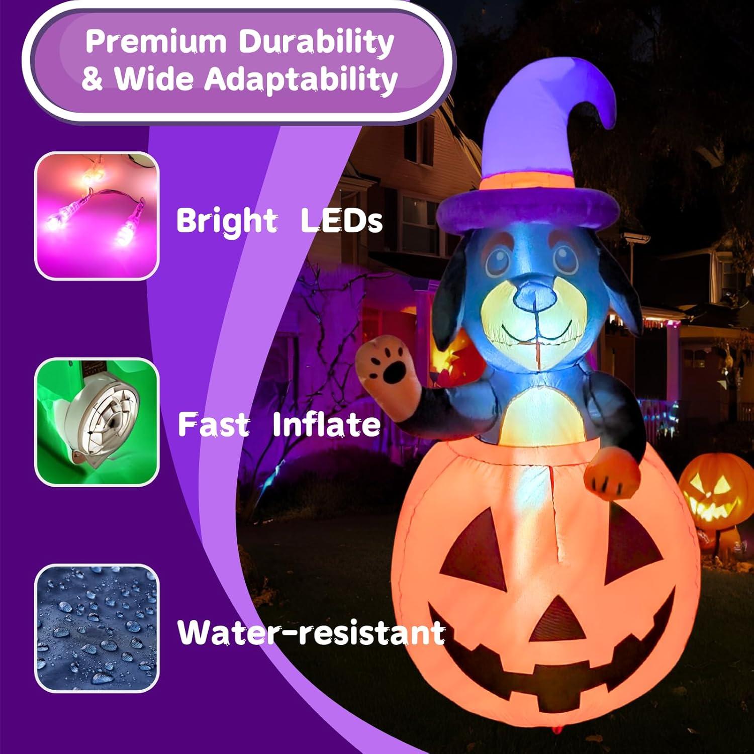 Decoración Inflable Halloween PTS Perro Salchicha 1.05kg