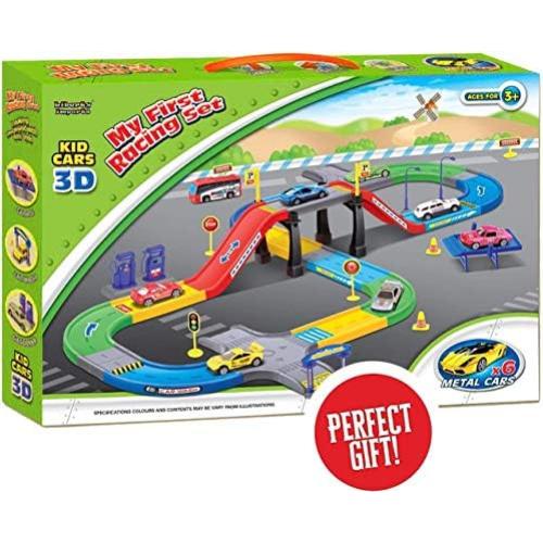 Juego de Construcción Pista de Carreras Liberty Imports 41 Piezas