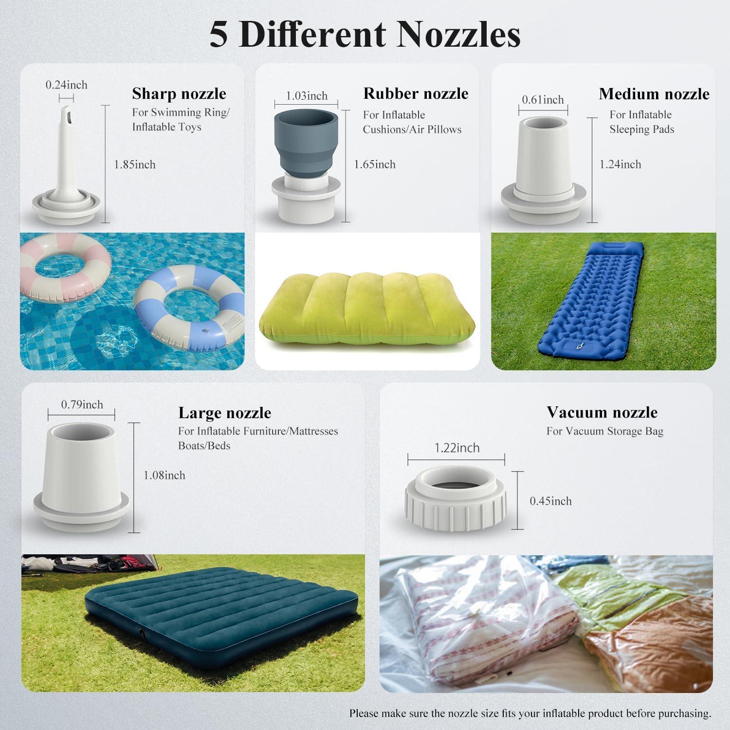 Bomba de Aire Eléctrica LIBERRWAY M001C Recargable 200L/min