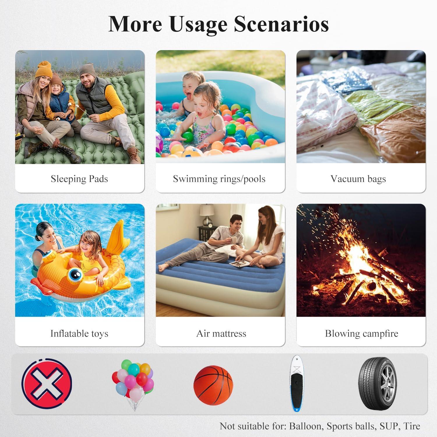 Bomba de Aire Eléctrica LIBERRWAY M001C Recargable 200L/min