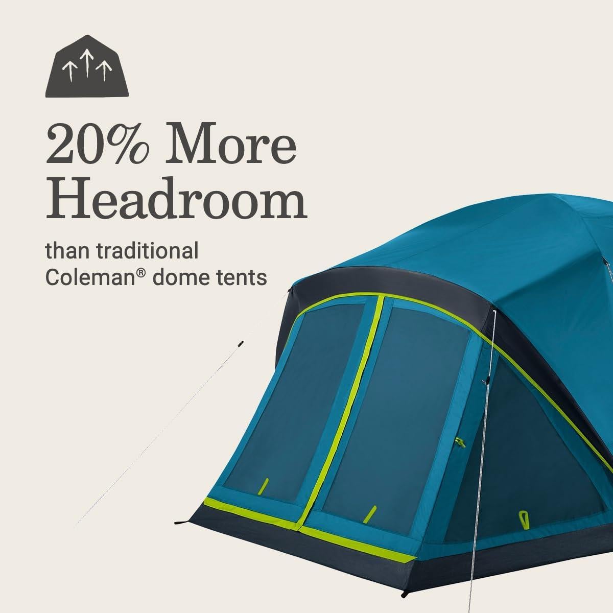 Tienda de Camping Coleman Skydome 4 Personas Impermeable