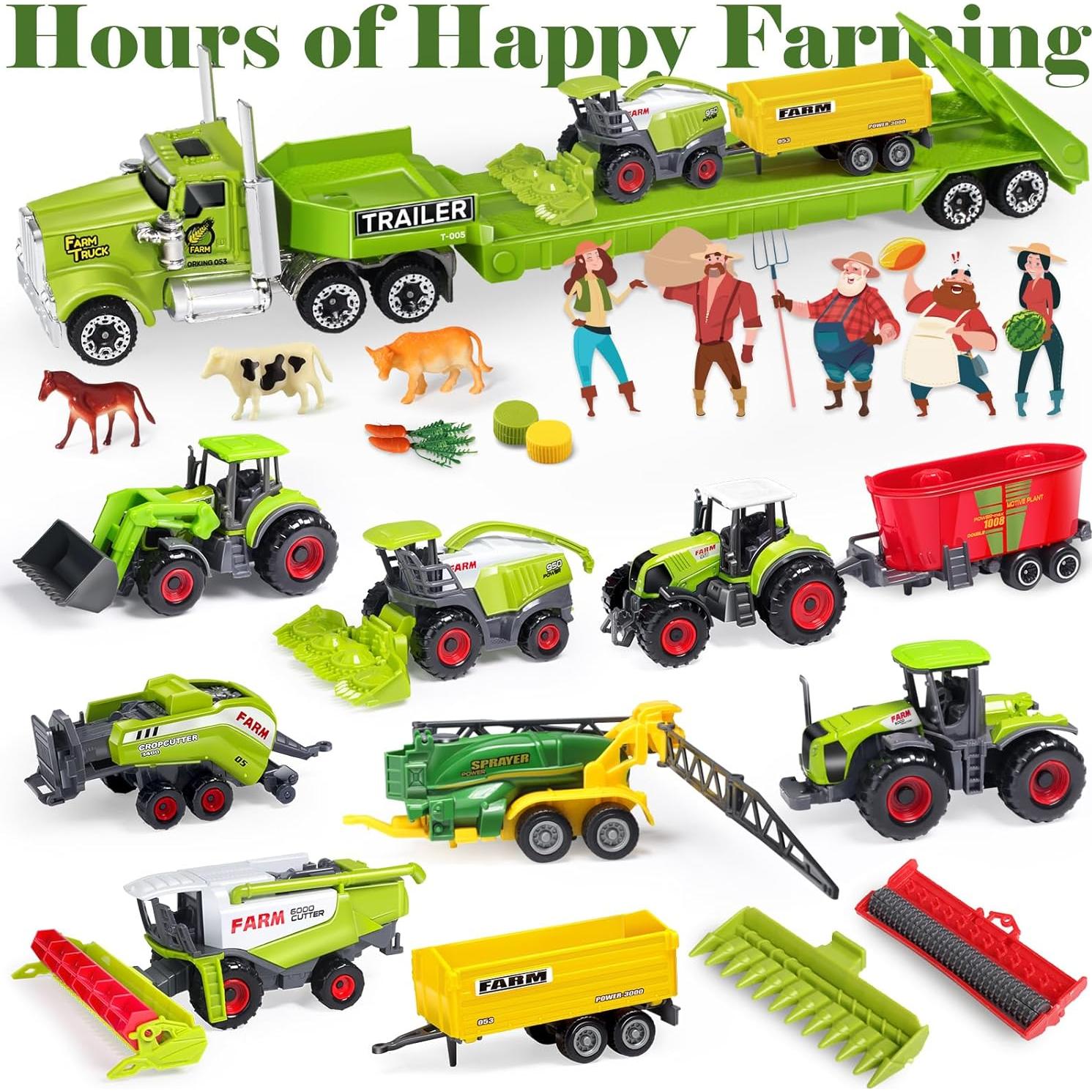 Juguetes de Granja Oriate Tractor y Animales Educativos