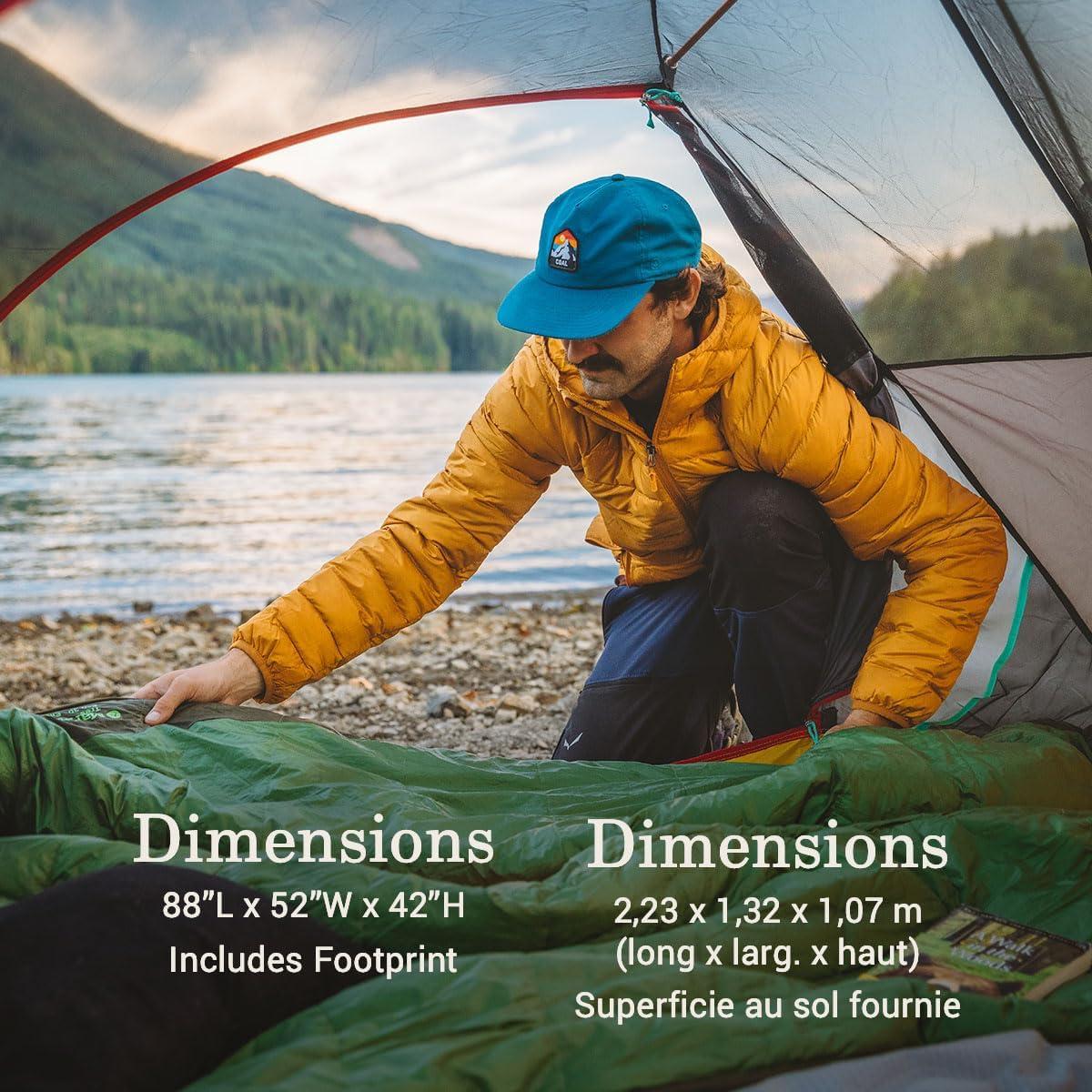 Tienda de Camping PEAK1 Coleman para 2 Personas Impermeable