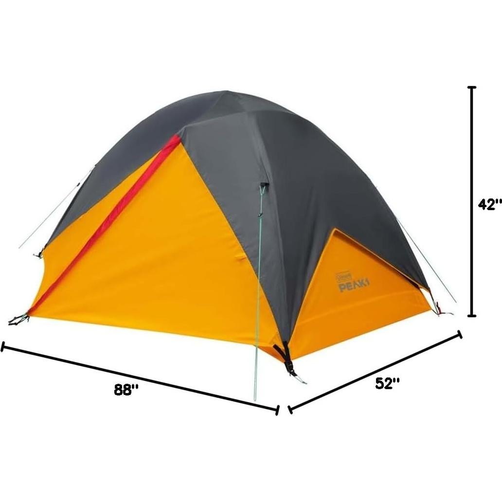 Tienda de Camping PEAK1 Coleman para 2 Personas Impermeable