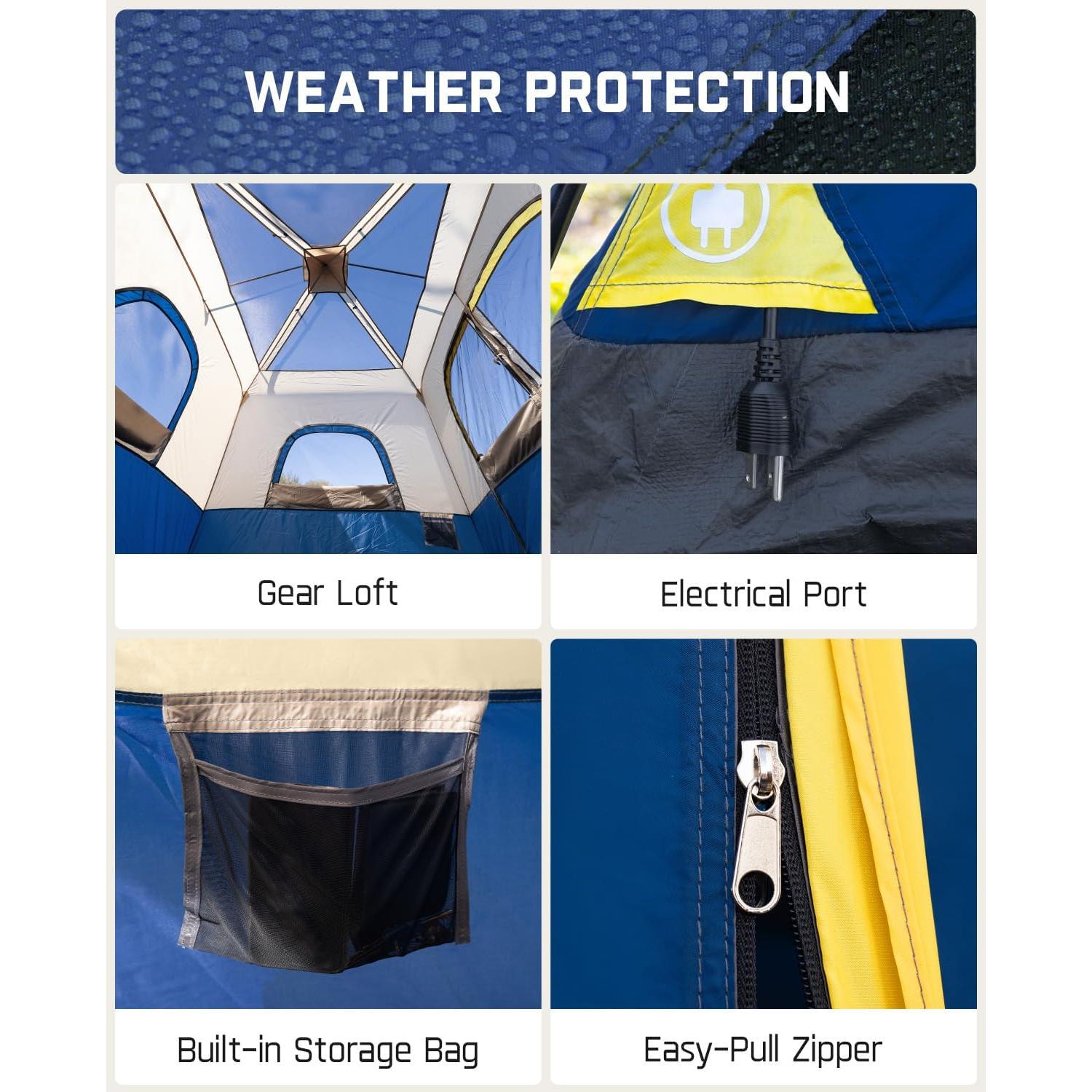 Carpa de Camping FanttikOutdoor Zeta C4 Pro 4 Personas Instantánea