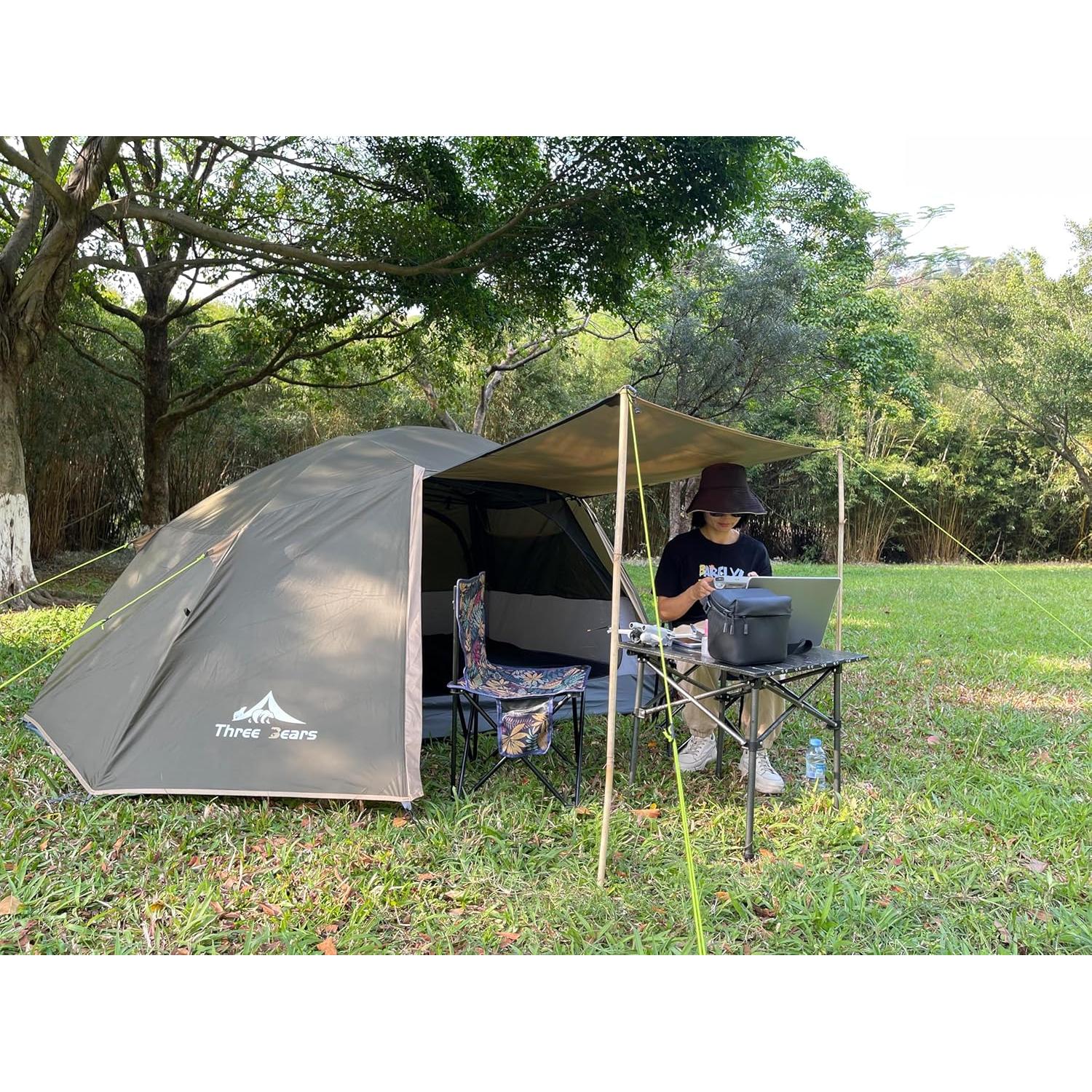 Carpa de Camping Tres Osos L01-2P para 2 Personas Impermeable